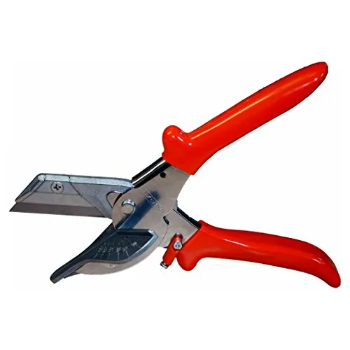 Gehrungsschere Modell 'Loewe' mit Kunststoffgriff - Handwerker-Scheren für präzise Schnitte, ausgestattet mit Auflagetisch und Gradeinteilung – ideal für Dreikantleisten und Kunststoff-Fliesenprofile.