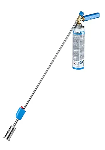 CFH PZ 4000 Unkrautvernichter Unkrautbrenner - Effektiver Unkrautbrenner für den Außenbereich, inklusive 2 Gaskartuschen, ideal für Garten, Auffahrten und Blumenbeete.