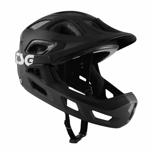 TSG Enduro MTB-Helm Seek FR - Flow Gray/Black - Fahrradhelm für Enduro-Fahrer, bietet optimalen Schutz und stylisches Design für Sicherheit und Komfort auf jedem Trail.