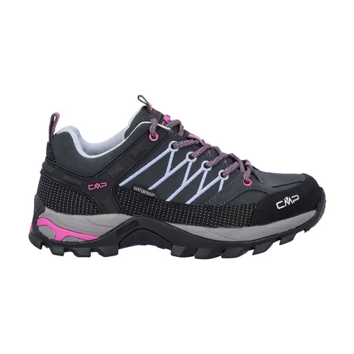 CMP Rigel Low WMN Trekking Shoes WP titanio-skyway 36 - Wanderschuhe für Damen mit wasserdichter CLIMAPROTECT-Membran, optimalen Halt durch griffige Sohle und integriertes Knöchelstützsystem für maximale Stabilität.