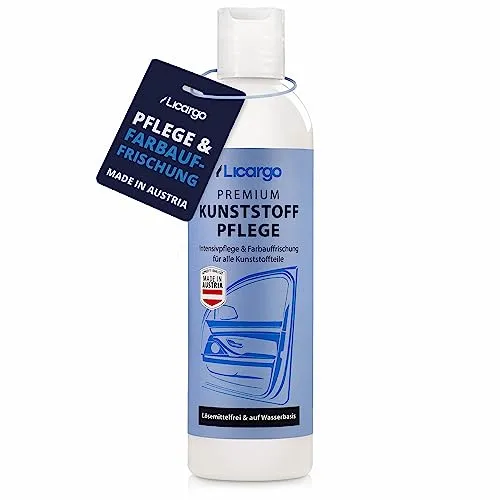 LICARGO® Kunststoffpflege Auto - Intensivpflege & Farbauffrischung für alle Kunststoffteile innen & außen - langanhaltender Schutz & Kunststoffreiniger Auto, Kunststoff Auffrischer Cockpit - 250ml