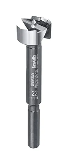 kwb SPEED Forstnerbohrer ø 22 mm aus vergütetem Spezialstahl mit präzisem Wellenschliff, Zentrierspitze, optimal geschärften sowie gehärteten Schneiden und polierter Oberfläche
