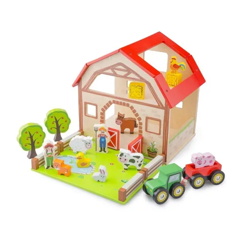 New Classic Toys - 10850 Bauernhof Spielset aus Holz