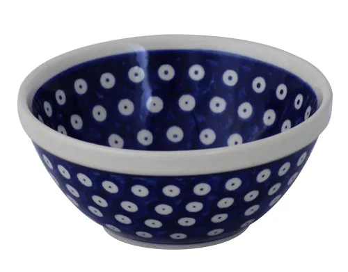 Unbekannt Orginal Bunzlauer Keramik 500ml Schüssel Schale Ø14.9cm Dessertschale Müslischüssel Kompttschale [Form 1] dickwandig und robust im Dekor 42