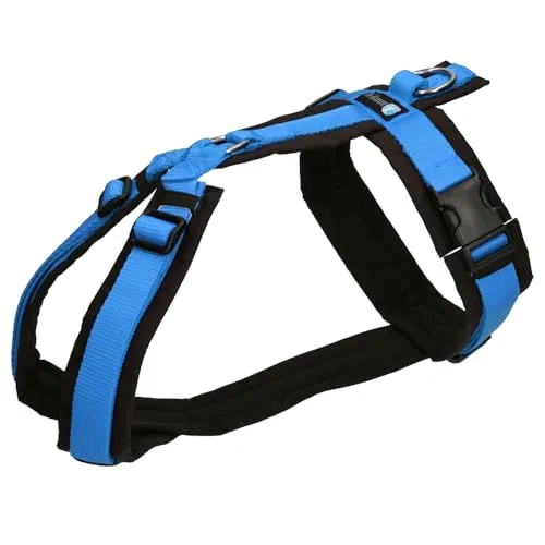 anny-x Brustgeschirr Fun schwarz blau - Größe L - Weiteres Autozubehör, mit vollunterlegter Polsterung und individuell einstellbaren Hals- und Brustbereichen für optimalen Komfort und Rückenschonung.