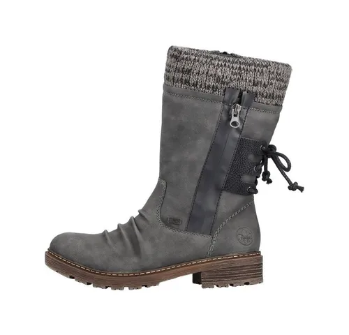 Rieker Damen Winterstiefel Z4756, warm und wasserdicht - Wanderschuhe für Damen, ideal für kalte Tage mit warmem Innenfutter und wasserdichter Tex-Technologie. Perfekt für Outdoor-Aktivitäten bei jedem Wetter.
