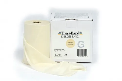 Thera-Band® 45,5m TRANSPARENT Super Dünn Extra Leicht Sparpack Theraband - Expander & Widerstandsbänder, ideal für sanftes Training und Rehabilitation dank extra leichtem Material.