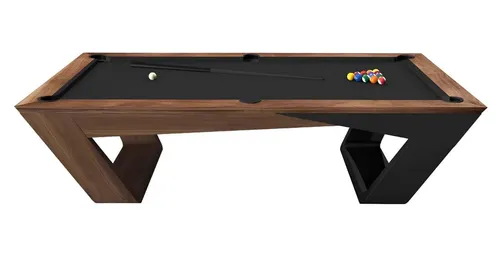 Spieltisch Billardtisch 7 Fuß Pooltisch Turniertisch - Hochwertiger Billardtisch für Freizeit und Spaß, 7 Fuß groß mit stabiler Bauweise und eleganter brauner Oberfläche, ideal für gesellige Spieleabende.