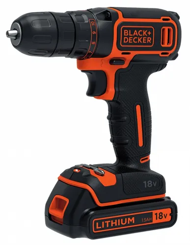 Black Decker BDCDC18 - Akkubetrieb Akku- & Bohrschrauber, leistungsstark und flexibel für vielseitige Anwendungen
