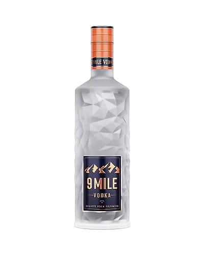 MILE Vodka 1l – Premium Vodka mit LED-Beleuchtung von 9 Mile