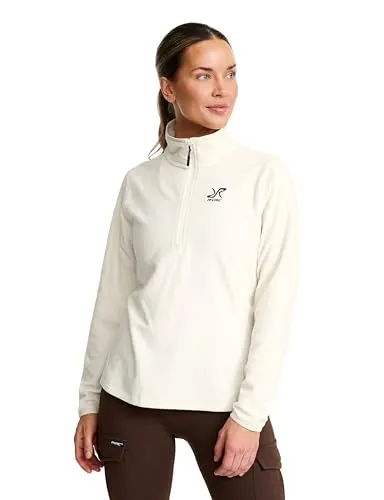 RevolutionRace Hiker Half-Zip Fleece für Damen - Funktionsjacke aus leichtem, elastischem Fleece mit halbem Reißverschluss, ideal für aktive Outdoor-Abenteuer und sorgt für optimalen Tragekomfort.