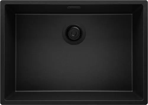 PRIMAGRAN Unterbauspüle Granit Alles Schwarz 66x47cm