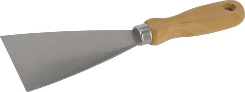 TRIZERATOP Stoßscharre Stoßspachtel mit Holzgriff 70 mm