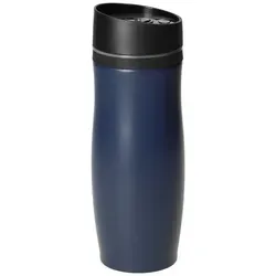 elasto Coffee-to-go-Becher 350 ml Kaffeebecher to go für Tee- & Kaffeeliebhaber aus Edelstahl, isolierbecher, kaffee, thermos, robust blau