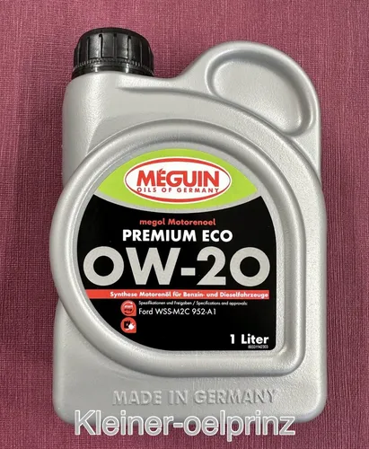 ltr. Meguin megol Motorenoel Premium ECO 0W-20 für Ford WSS-M2C952-A1 1