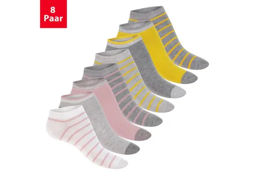 Footstar Sneakersocken Süße Damen Sneaker Socken (8 Paar) Kurze Söckchen mit Muster