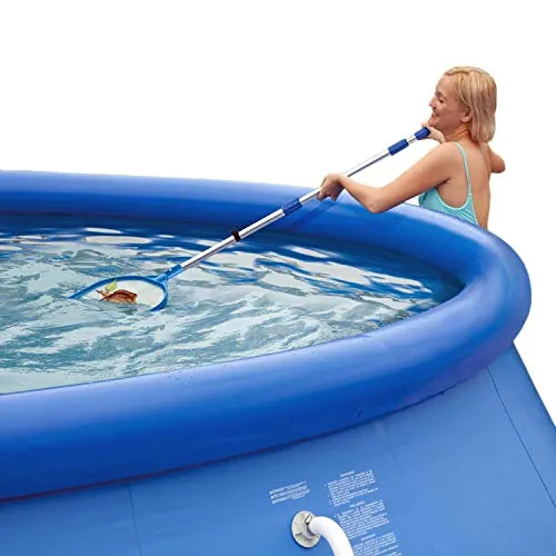 Summer Escapes Pool Reinigungsset mit Kescher Bodensauger Teleskopstange