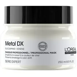 Produktbild L'Oréal Professionnel Paris Serie Expert Metal DX Maske, für coloriertes und geschädigtes Haar, langanhaltende Farben & Glanz 250 ml