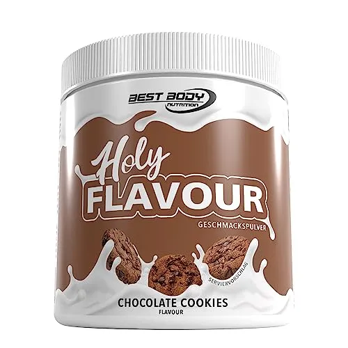 Best Body Nutrition - Holy Flavour - Geschmackspulver - Chocolate Cookies - 90 g Dose - Aromapulver zur Verfeinerung von Speisen und Getränken mit Schokoladenkeksgeschmack