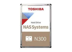 Toshiba N300 NAS HARD DRIVE 22 TB - Festplatte mit 22 TB Kapazität, ideal für NAS-Systeme, bietet unterbrechungsfreien Betrieb 24x7 und hohe Datenübertragungsraten dank SATA 6Gb/s.