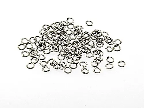 Binderinge in silber platiniert, 3 mm 200