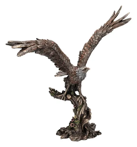 Figuren Shop GmbH Dekofigur Adler Figur mit gespreizten Schwingen