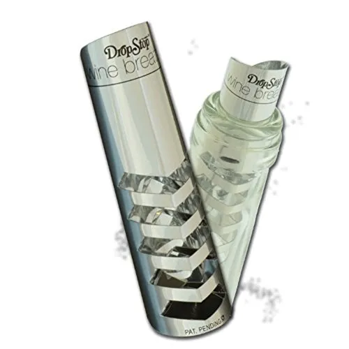 Drop Stop Wine Breather Weinausgießer, mit Belüftung, 2 Stück