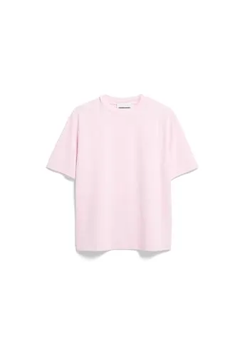 ARMEDANGELS Damen Heavyweight T-Shirt aus recyceltem Baumwoll Mix TARJAA Loose Fit Pink Mist L