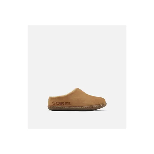 Sorel KIDS LANNER RIDGE II Hausschuhe für Unisex Kinder - Braun (Camel Brown) - Hausschuhe für Jungen, aus weichem Wildleder, ideal für gemütliche Stunden zu Hause und warmen Komfort.