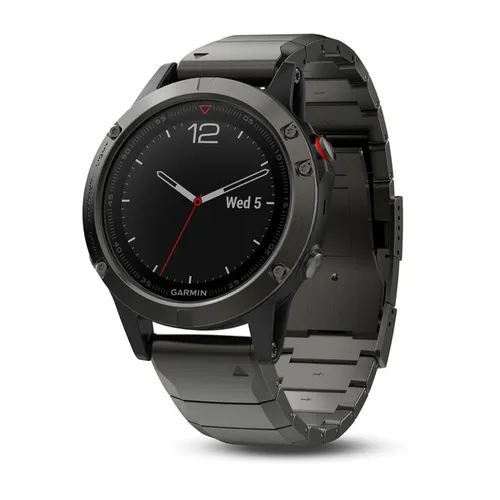 Produktbild Fenix 5 Saphirglas Grau mit Metallarmband