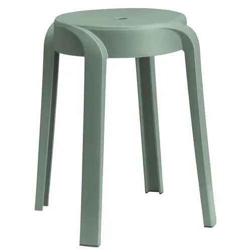 Kunststoff Sitzhocker 46 x 30 cm in grün von Spetebo