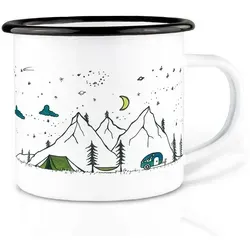 Ligarti Tasse Emaille Tasse – Camping Life 480 ml