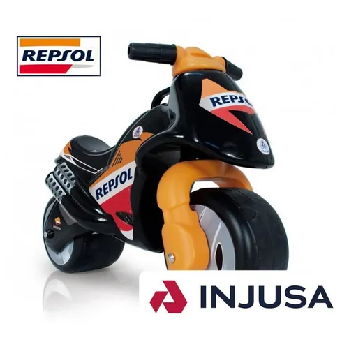 Injusa Rutschauto Neox Repsol - Buntes Laufrad für kleine Motorradfans - Kinderfahrzeug für 18 Monate bis 2 Jahre, ideal zur Förderung der Motorik und des Gleichgewichts, buntes Design für viel Spaß beim Spielen.