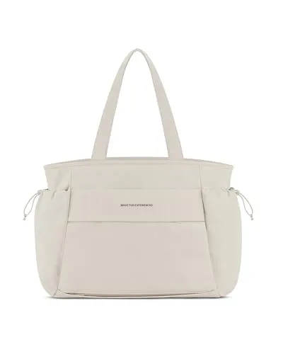 Kapten & Son Hellvi Schultertasche 55 cm beige - Stilvolle Schultertasche von Kapten & Son, 55 cm groß, ideal für den Alltag und vielseitig einsetzbar. Hochwertiges Material sorgt für Langlebigkeit und eleganten Look.