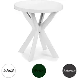 Gartentisch Bistrotisch Rund Ø70xH72cm aus Kunststoff