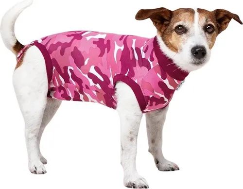 Suitical OP-Body Recovery Suit® Dog pink camouflage