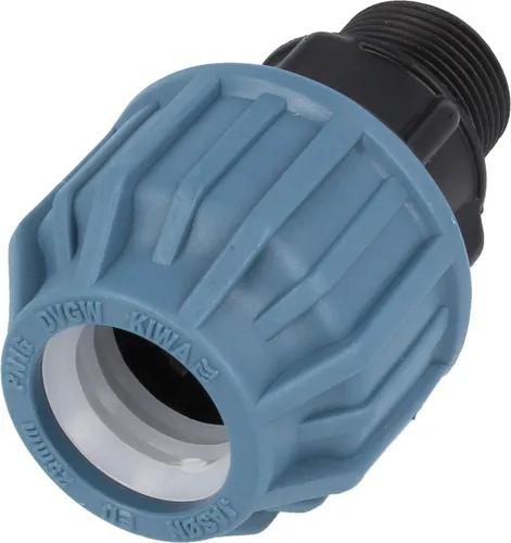 Jason PP-Klemmverbinder mit AG, Ø 63 mm x 2 Zoll - DVGW zugelassen