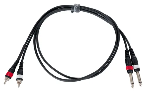 Pronomic J4RC-1.5 Audiokabel Stereo 6,3 mm Klinke/Cinch 1,5 m