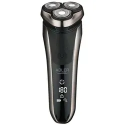 Adler Elektrorasierer AD 2933 - Rotationsrasierer für Herren, 3 bewegliche Köpfe, wasserdicht und kabellos für optimale Flexibilität