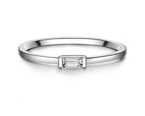 GLANZSTÜCKE MÜNCHEN Damen-Ring aus 925 Sterling Silber mit Zirkonia - Moderne Ringe für Damen, aus rhodiniertem Sterlingsilber mit funkelndem Zirkonia – das perfekte Accessoire für jeden Look, geliefert in einer attraktiven Schmuckbox.