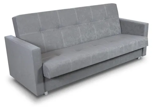 Schlafsofa Dave - Komfortables Sofa mit Schlaffunktion und Bettkasten (Grau, Suedine) - Praktisches Schlafsofa Dave mit ausziehbarer Schlaffunktion und geräumigem Bettkasten. Ideal für Gästeübernachtungen, stilvolles Design und höchste Bequemlichkeit vereint.