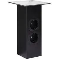 SOTECH Barkonsole Gerade 210 mm Schwarz mit Steckdosen von SO-TECH