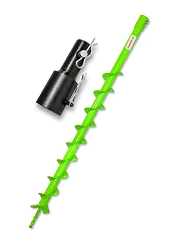 Bohrer für Erdbohrer 60 mm passend für Stihl BT 106 C, BT 120 C, BT 121, BT 130 präzise Bohrspitze Pfahlbohre