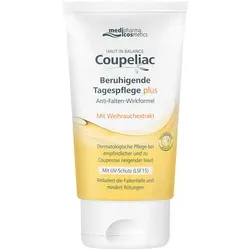 Coupeliac Beruhigende Tagespflege plus | Dermatologische Pflege für Couperose-Haut - Tagespflege mit Anti-Falten-Wirkformel und LSF 15, speziell für empfindliche Haut. Reduziert Faltentiefe und mindert Rötungen, sorgt für eine glatte, ebenmäßige Haut.