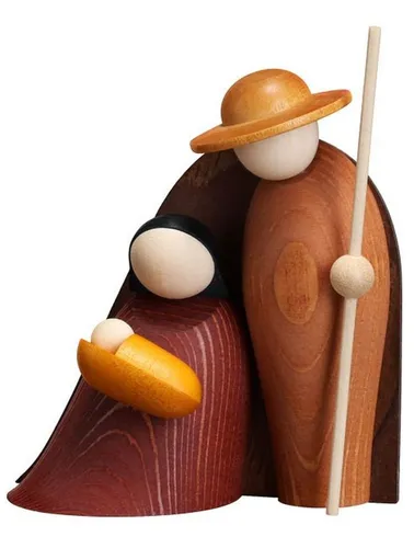 Krippenfiguren Christi Geburt - Stern Seiffen Erzgebirge - Handgefertigte Weihnachtskrippen aus Holz, ideal für eine festliche Atmosphäre in Wohnzimmer, Küche oder Flur. Einzigartige Details und traditioneller Stil machen diese Figuren zum perfekten Dekorationsstück.
