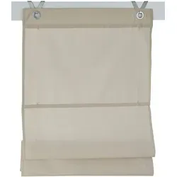 Raffrollo Kessy Bessy Natur 60 * 140 cm - Raffrollo aus 65% Baumwolle, pflegeleicht und waschbar bei 30°C. Einfache Montage ohne Schrauben - ideal für jedes Fenster!