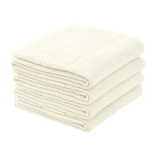 Schiesser Frottier Handtuch Turin im 4er Set | Flauschige 100% Baumwolle - Bademäntel: 4 kuschelweiche Handtücher (50x100cm) aus nachhaltiger Produktion, saugstark und farbecht, ideal für Allergiker.