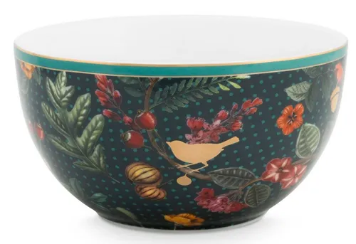 PiP Studio Schale Winter Wonderland Overall Dark Blue Bowl 12 cm, Porzellan, (Schüsseln & Schalen), Bowl Winter Wonderland Overall Dark Blue 12cm