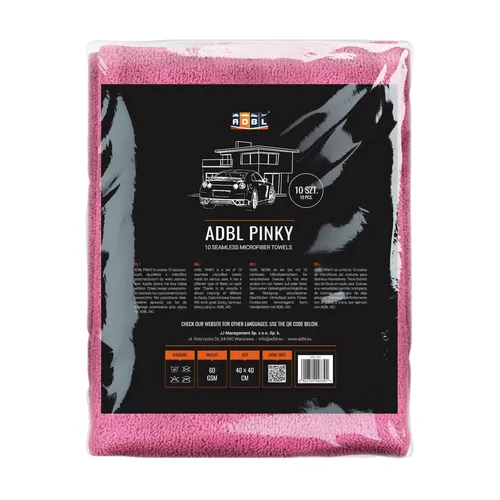 ADBL Mikrofasertuch Mehrzwecktücher Pinky Allzwecktücher Putztuch 10er Pack Set