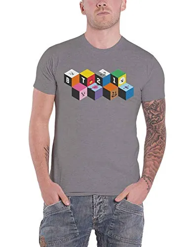 T-Shirt # Xl Unisex Grey # Blocks